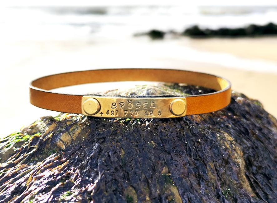 Personalized Leather Dog House Collar with Brass ID Nameplate Slim 10mm Indoor Pet Non-Adjustable Red/Black/Mustard Collar