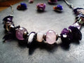 Purple Rain - Amethyst & Fluorite Necklace with Silver Chain - Vol. I