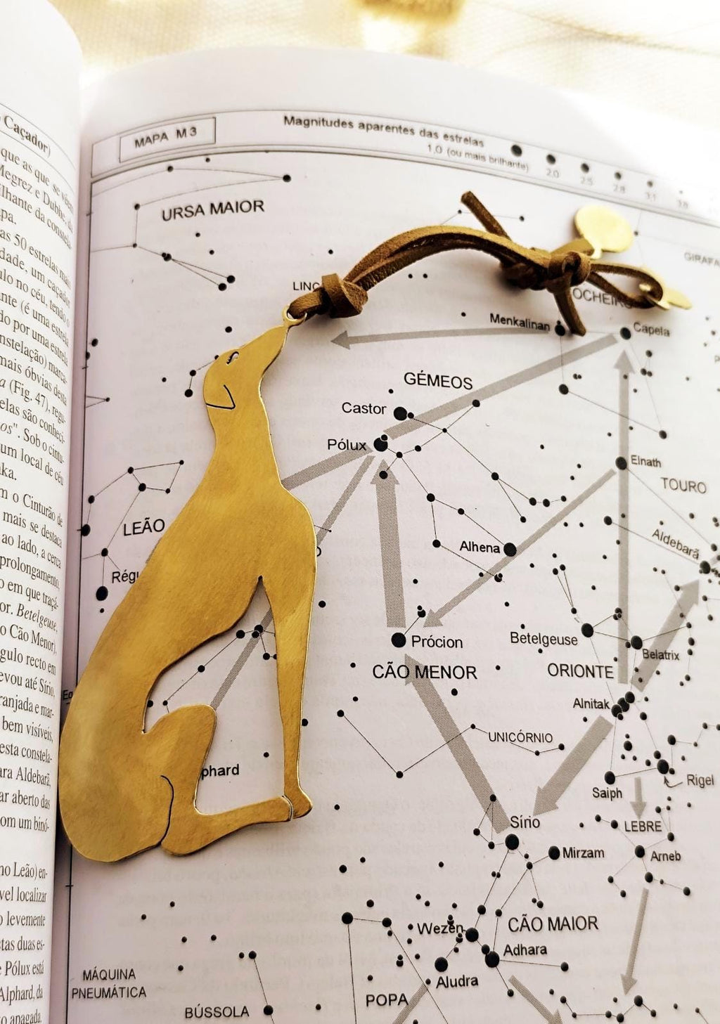 Artsy Brass Greyhound Bookmark - Personalized Dog Lover Gift
