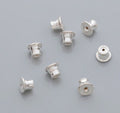 Sterling Silver Earring Backs for Ear Studs 0.8mm - Bullet Style - Sold per Pair