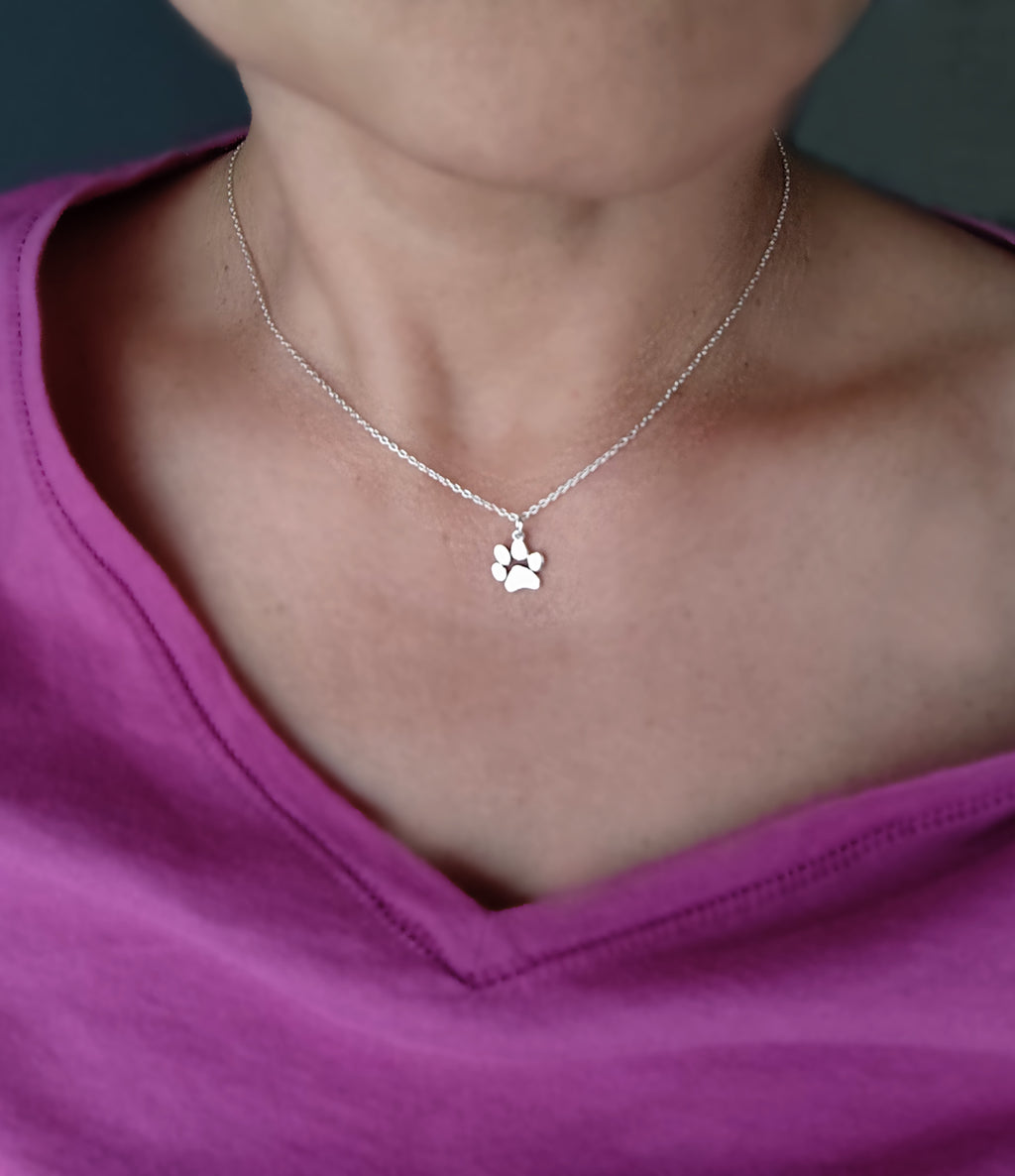 Animal Paw Silver Charm / Pendant