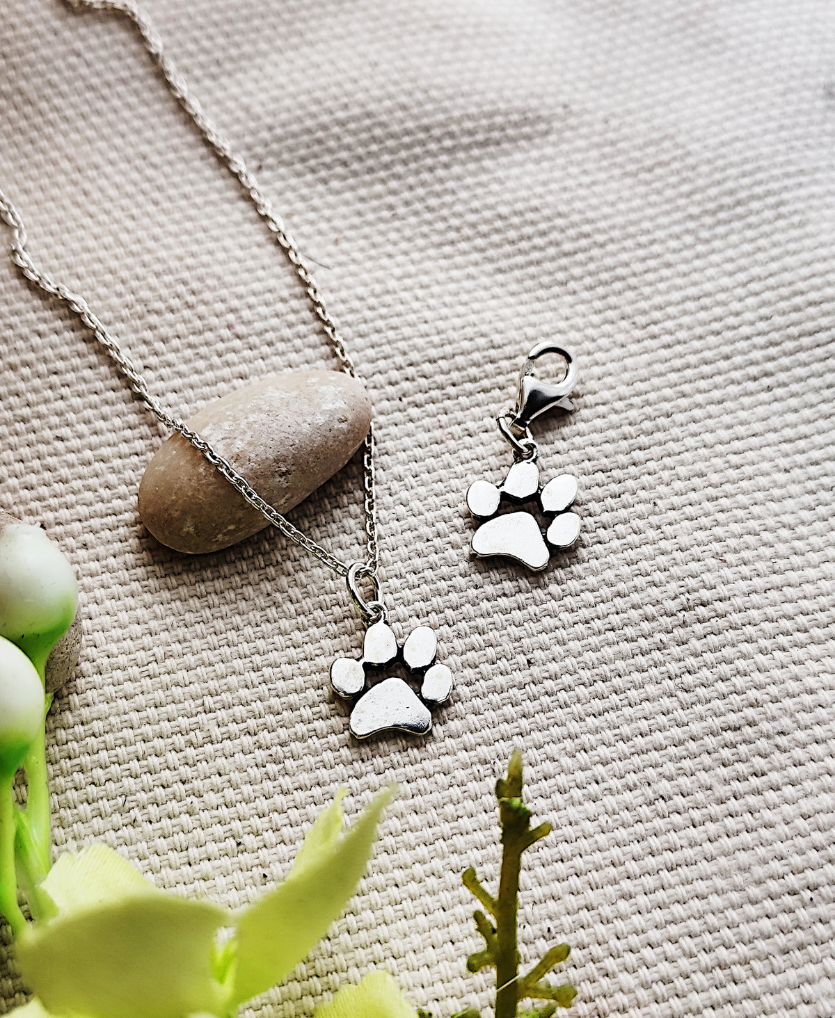 Animal Paw Silver Charm / Pendant