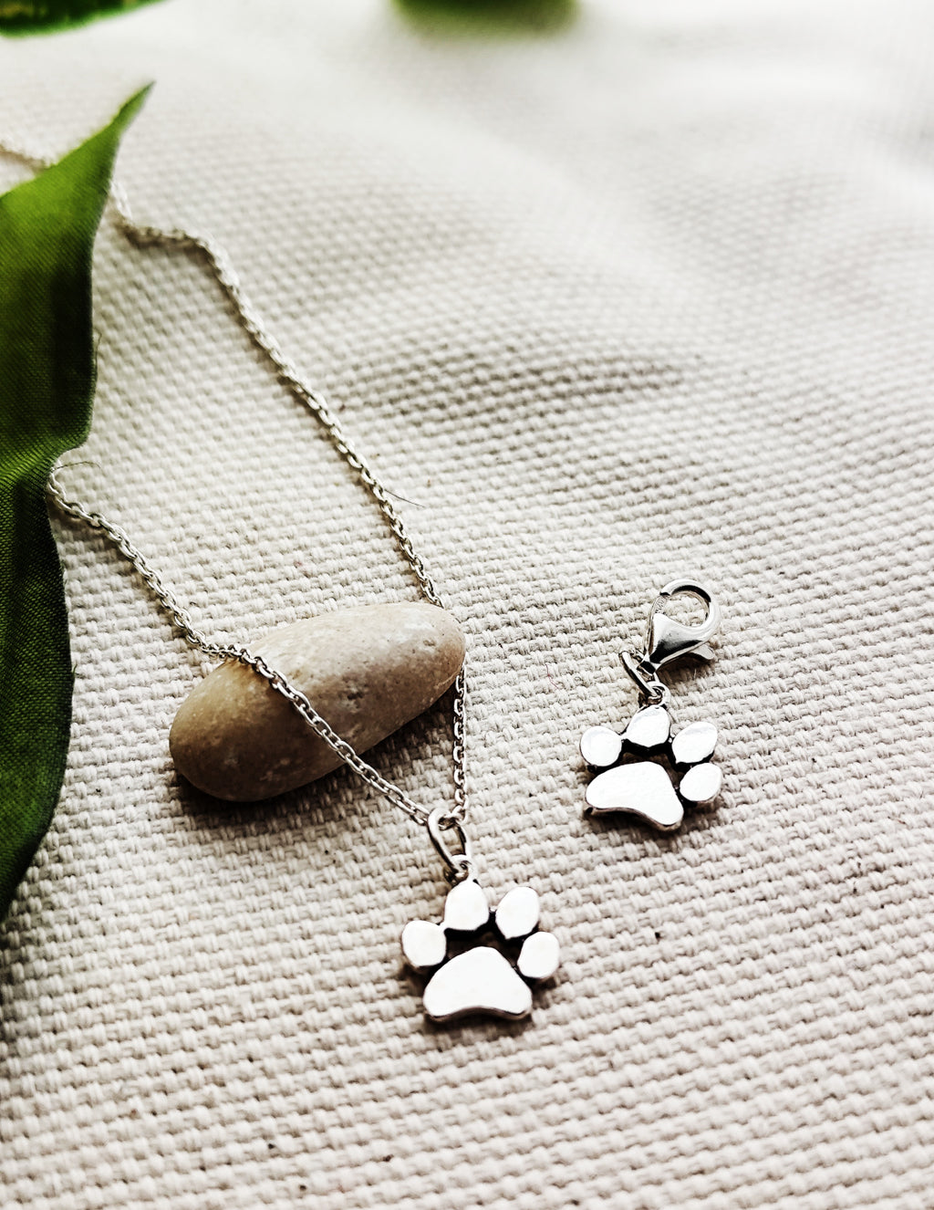 Animal Paw Silver Charm / Pendant