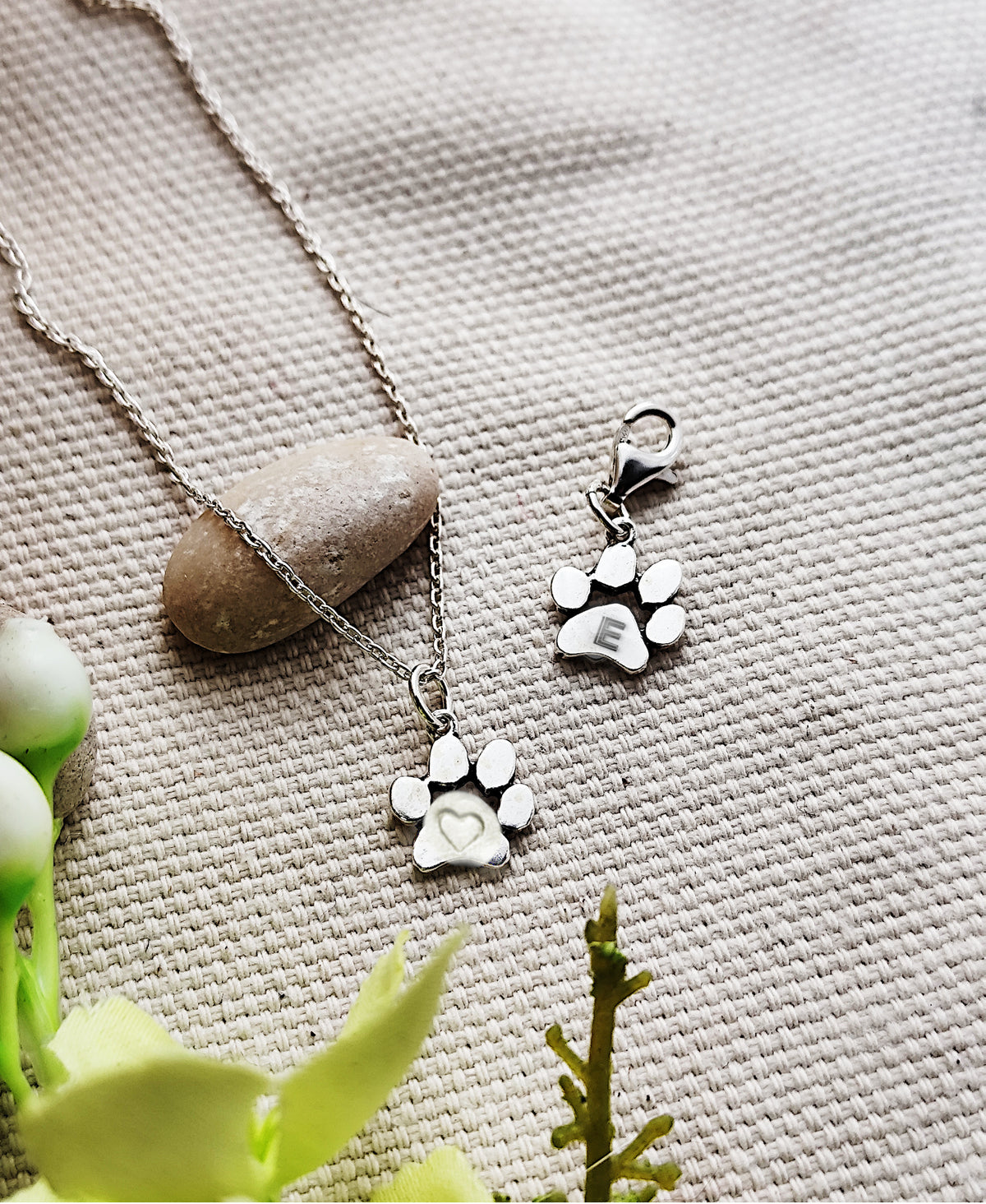 Animal Paw Silver Charm / Pendant