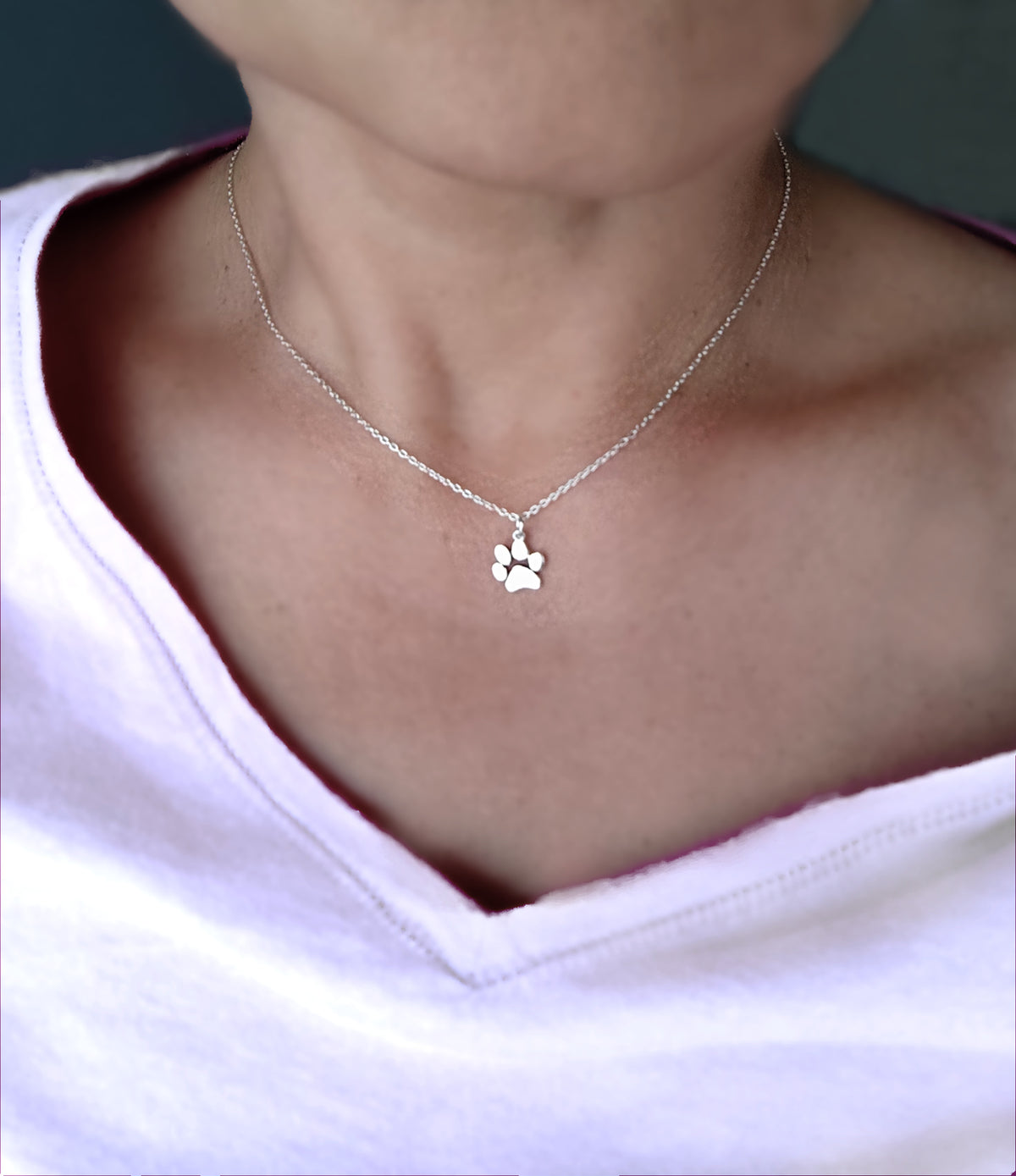 Animal Paw Silver Charm / Pendant