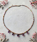 Dainty Tourmaline Choker with Ametrine Drops